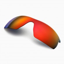 New Walleva Polarized Fire Red Replacement Lenses For Oakley Radarlock Pitch (OO9182 Series) Sunglasses